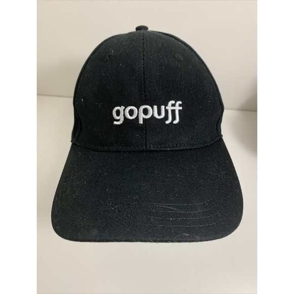 Gopuff Adjustable Black Strap Back Baseball Hat Cap Go Puff - Picture 1 of 11